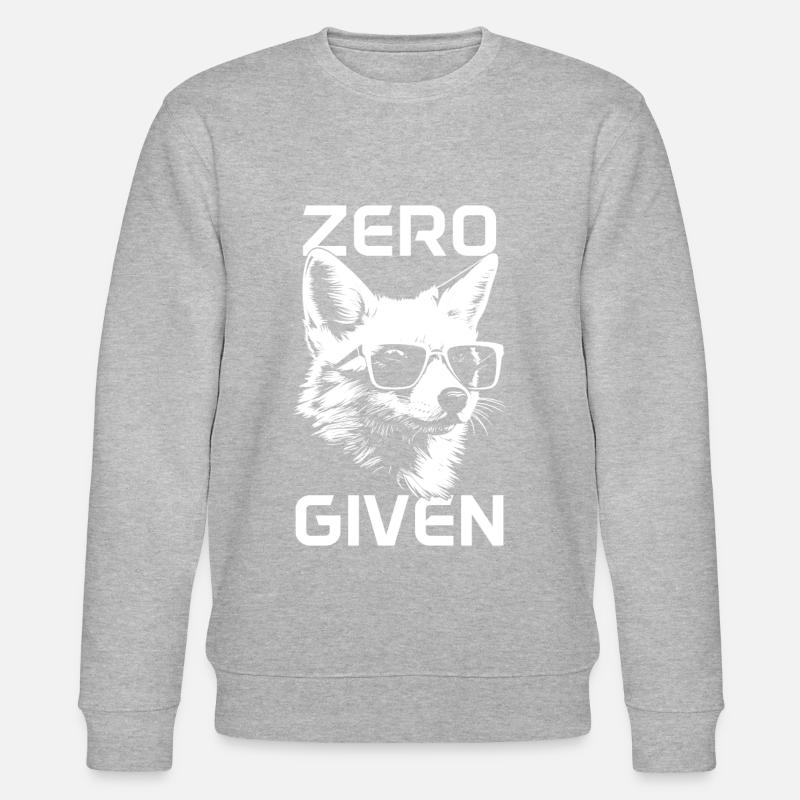 Fox Zero Fox Given Funny - Stanley/Stella CHANGER Unisex Organic Sweatshirt - heather grey