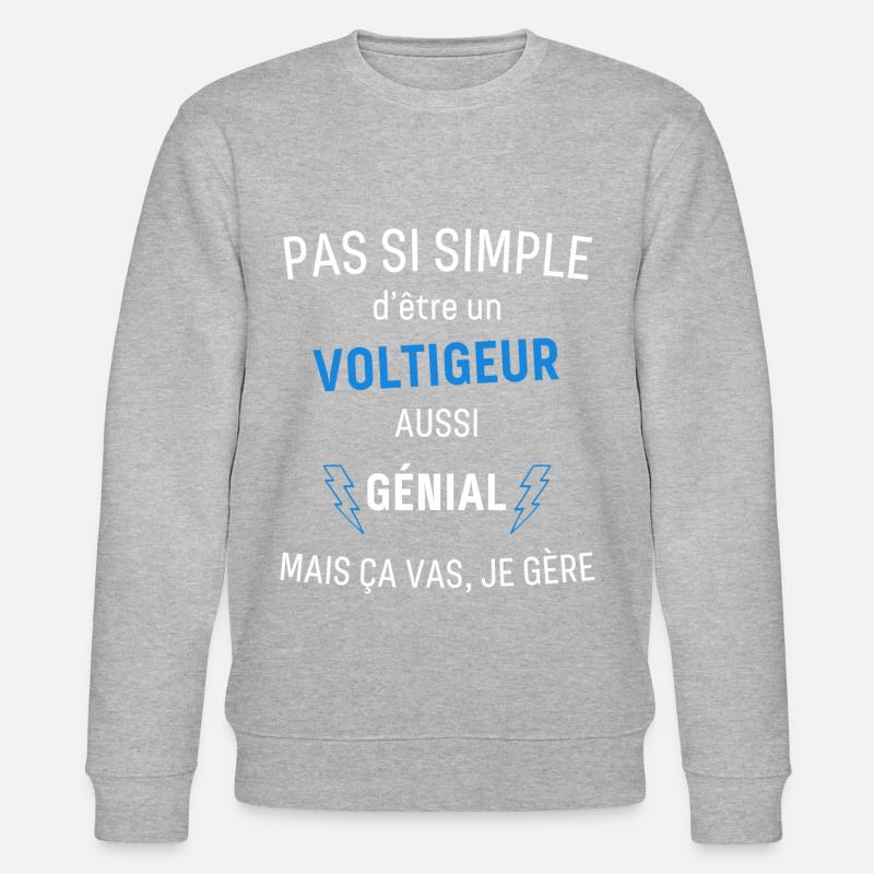 Voltigeur Génial - Sweat bio CHANGER Stanley/Stella Unisexe - gris chiné