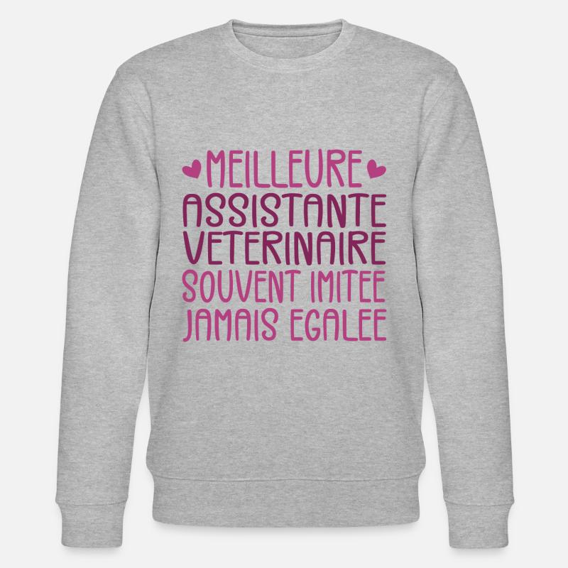 Often Imitated Best Veterinary Assistant - Stanley/Stella CHANGER Unisex Organic Sweatshirt - heather grey