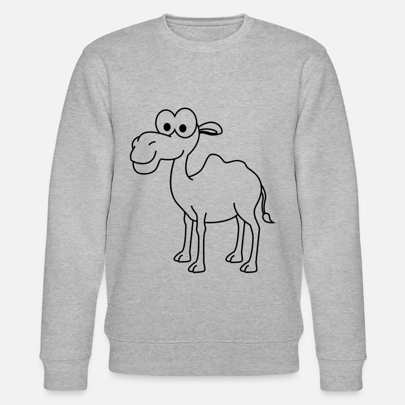 Kamel Comic - Stanley/Stella Unisex Bio-Sweatshirt CHANGER  - Grau meliert