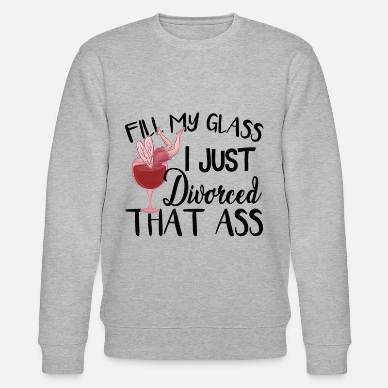 I Just Divorced - Stanley/Stella CHANGER Unisex Organic Sweatshirt - heather grey