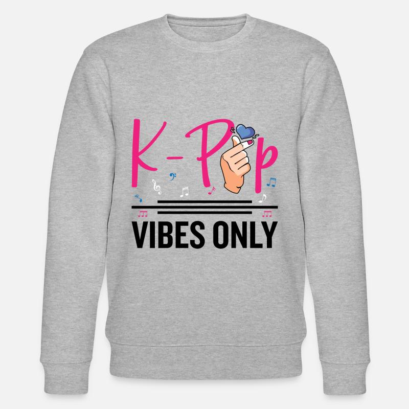 Nur K-Pop-Vibes - Stanley/Stella Unisex Bio-Sweatshirt CHANGER  - Grau meliert