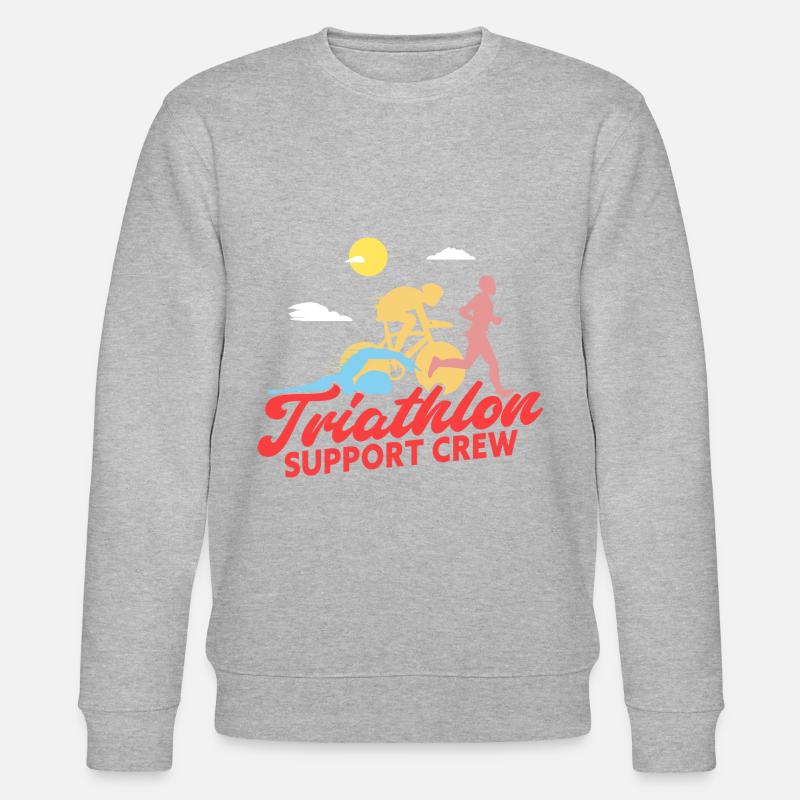 Triathlon Support Crew - Stanley/Stella CHANGER Unisex Organic Sweatshirt - heather grey