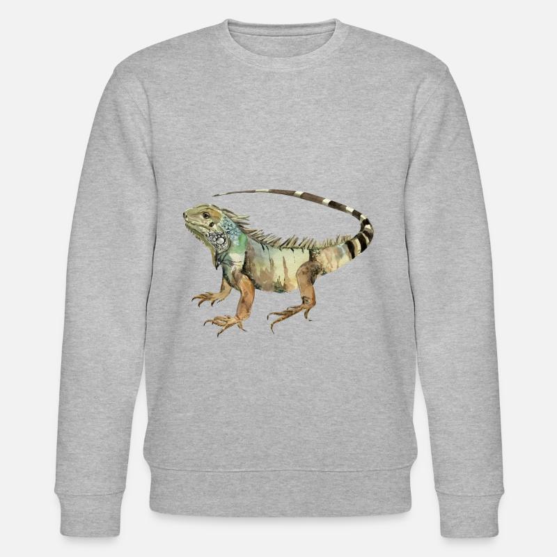 Leguan - Stanley/Stella Unisex Bio-Sweatshirt CHANGER  - Grau meliert