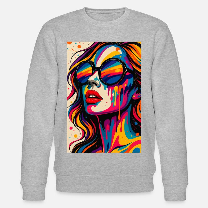PLASTIC_BLISS - Stanley/Stella CHANGER Unisex Organic Sweatshirt - heather grey