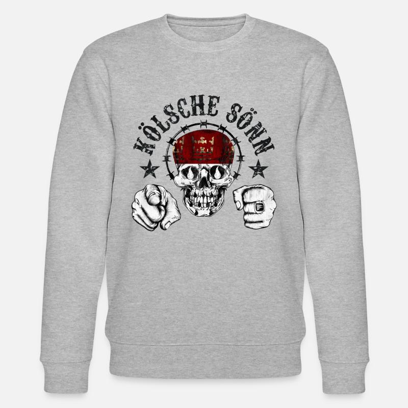 Kölsche Sönn Star - Stanley/Stella Unisex Bio-Sweatshirt CHANGER  - Grau meliert