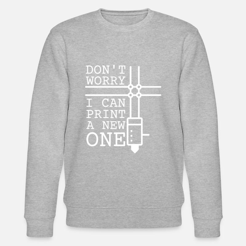 3D-Druck 3D-Drucker 3D-Filament - Stanley/Stella Unisex Bio-Sweatshirt CHANGER  - Grau meliert