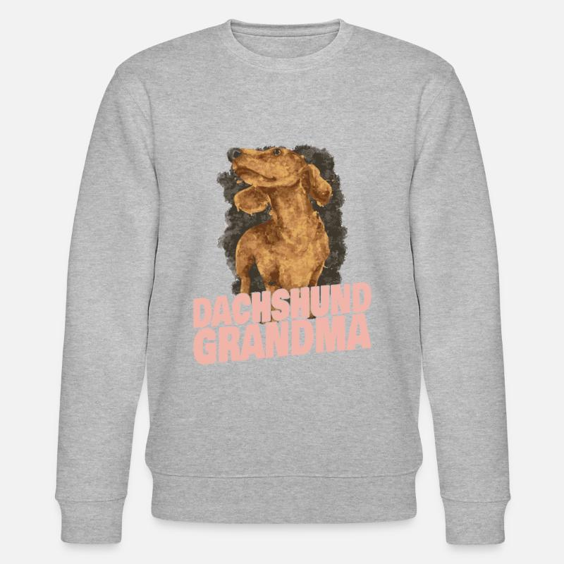 Teckel grand-mère - Sweat bio CHANGER Stanley/Stella Unisexe - gris chiné