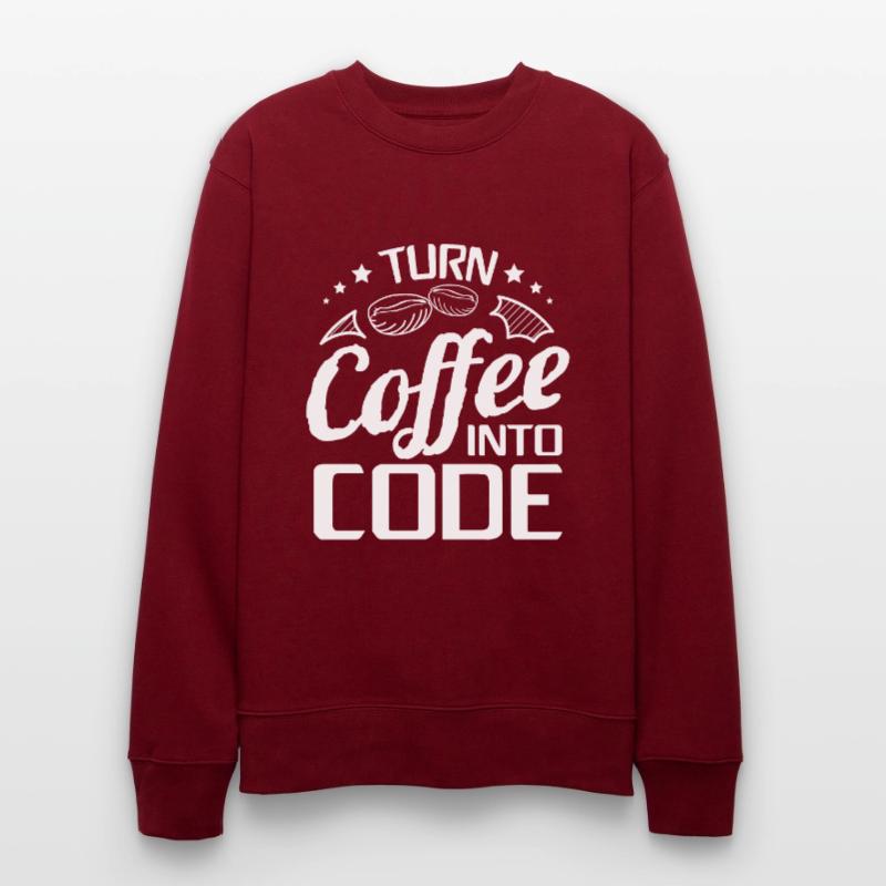 I Turn Coffee Into Code - Programmer Software Stanley/Stella CHANGER Unisex Organic Sweatshirt
