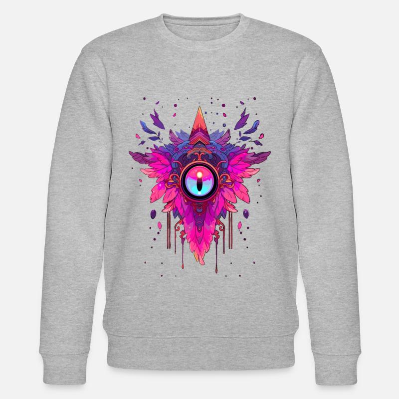 Traumfänger #11 - Stanley/Stella Unisex Bio-Sweatshirt CHANGER  - Grau meliert