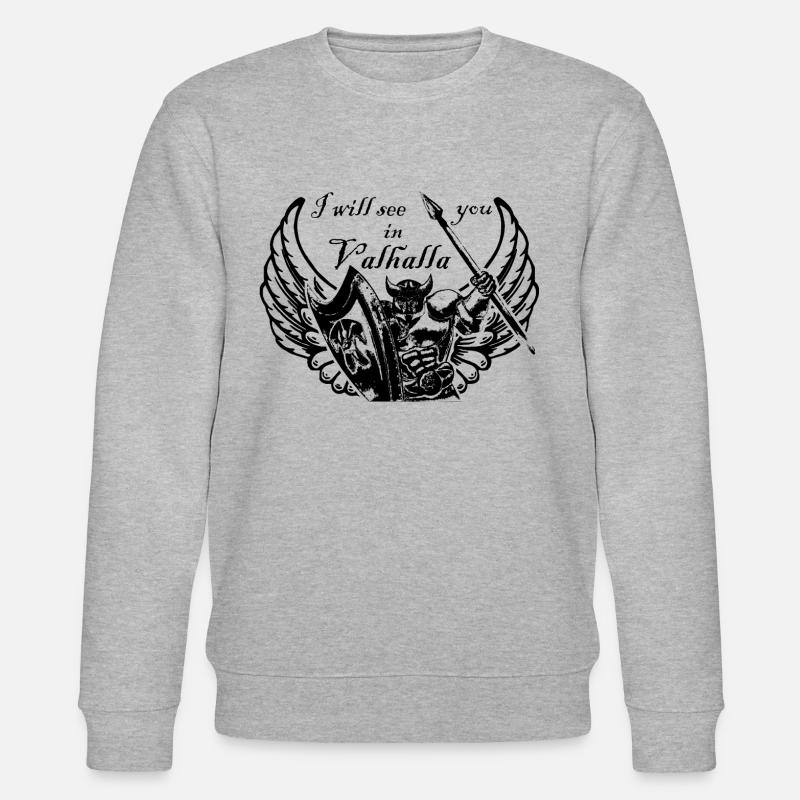 valhalla vikings anglais - Sweat bio CHANGER Stanley/Stella Unisexe - gris chiné