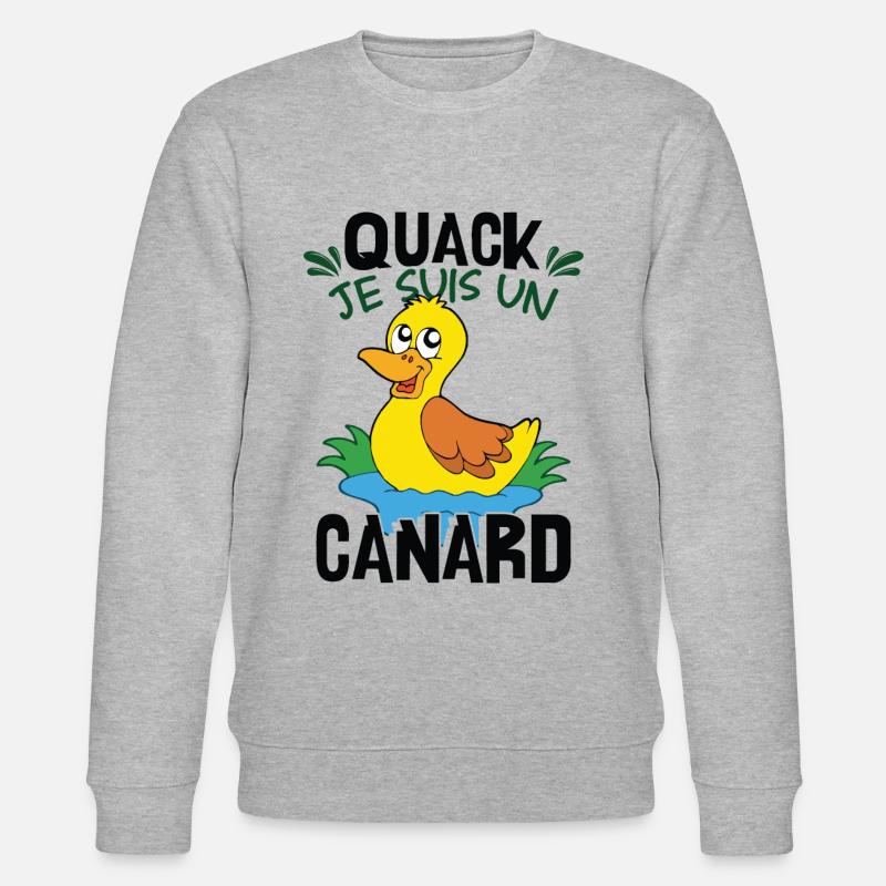 Je Suis Un Canard - Sweat bio CHANGER Stanley/Stella Unisexe - gris chiné