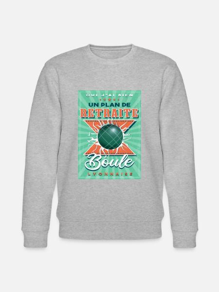 Boule Lyonnaise Retraite - Sweat bio CHANGER Stanley/Stella Unisexe - gris chiné