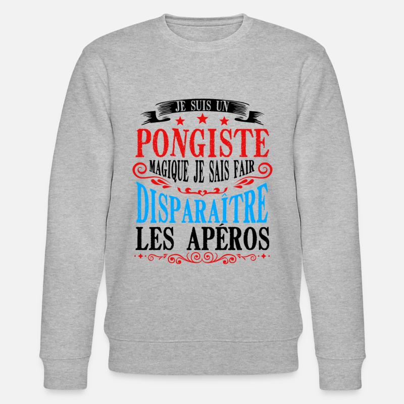 Entraîneur de tennis de table - Sweat bio CHANGER Stanley/Stella Unisexe - gris chiné