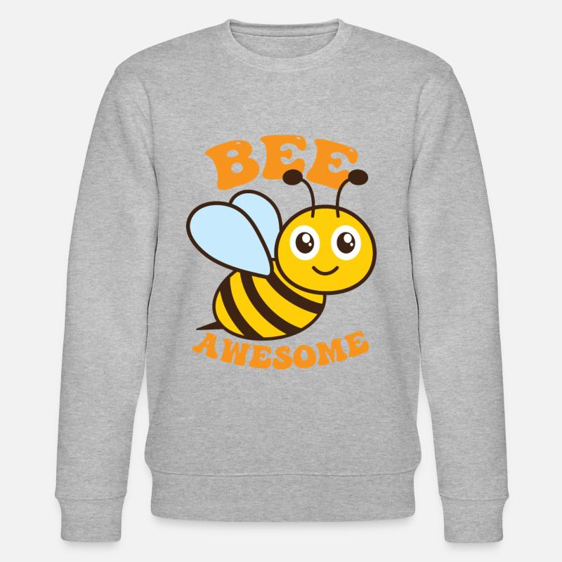 Bee Awesome - Stanley/Stella Unisex Bio-Sweatshirt CHANGER  - Grau meliert