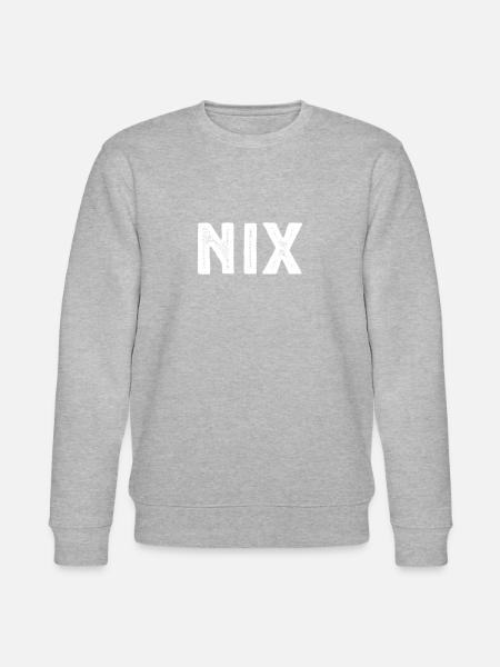 Garnichts Geschenk Lustiges Garnix - Stanley/Stella Unisex Bio-Sweatshirt CHANGER  - Grau meliert