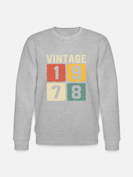 Millésime 1978 Né en 1978 - Sweat bio CHANGER Stanley/Stella Unisexe - gris chiné