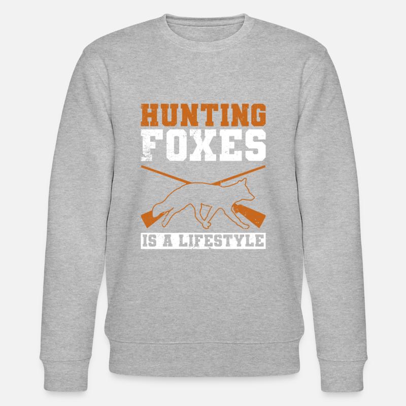 Fuchsjagd Geschenke - Stanley/Stella Unisex Bio-Sweatshirt CHANGER  - Grau meliert