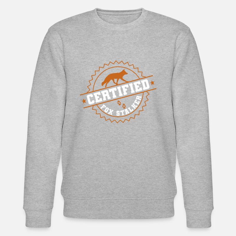 Fuchsjagd Geschenke - Stanley/Stella Unisex Bio-Sweatshirt CHANGER  - Grau meliert