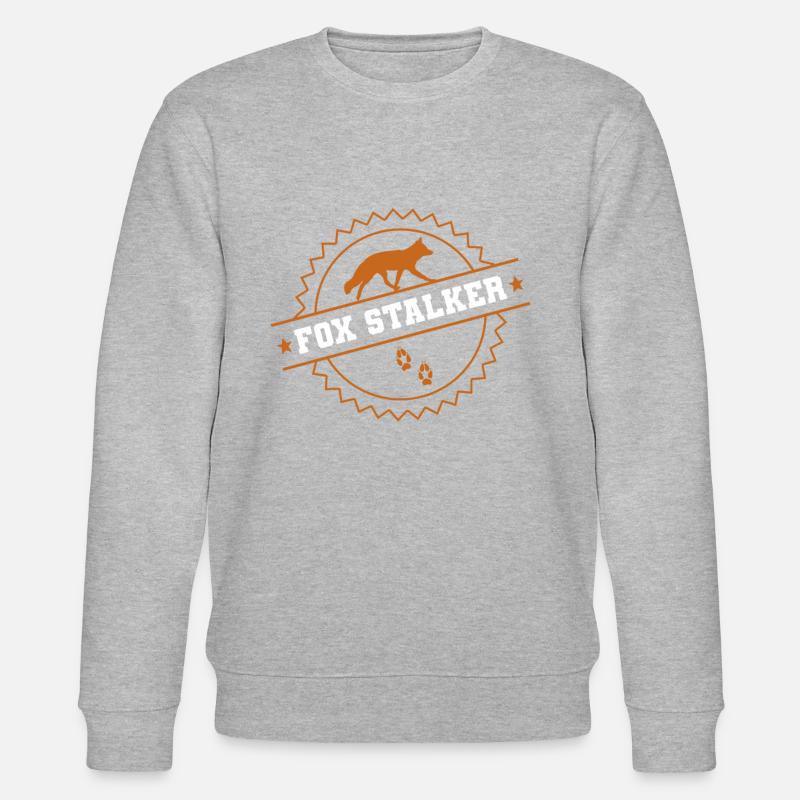 Fuchsjagd Geschenke - Stanley/Stella Unisex Bio-Sweatshirt CHANGER  - Grau meliert
