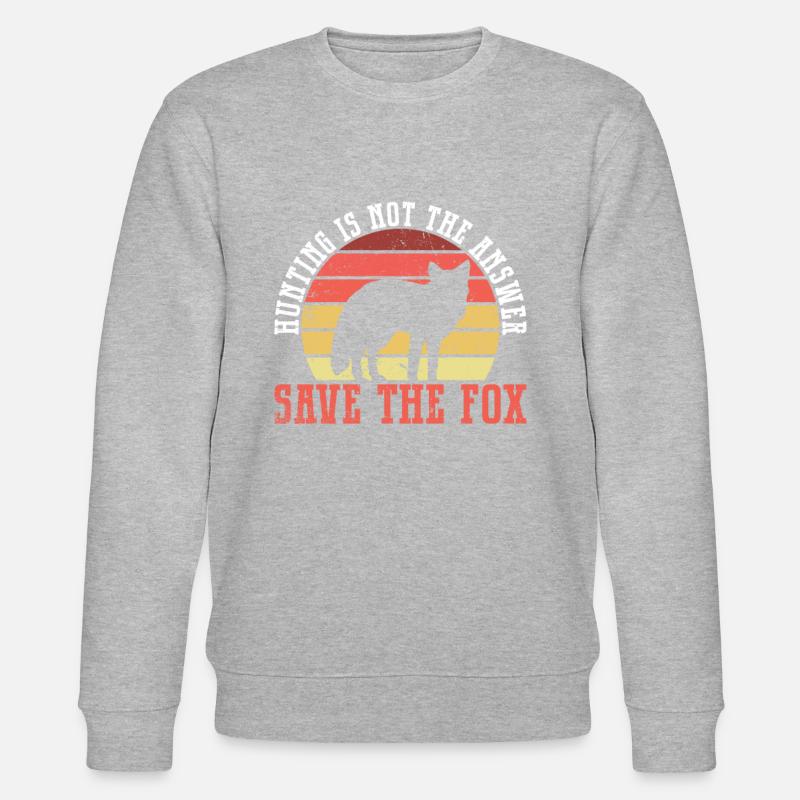 Accessoires de chasse anti-renards - Sweat bio CHANGER Stanley/Stella Unisexe - gris chiné