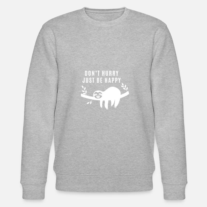 Faultier - Sloth - Stanley/Stella Unisex Bio-Sweatshirt CHANGER  - Grau meliert