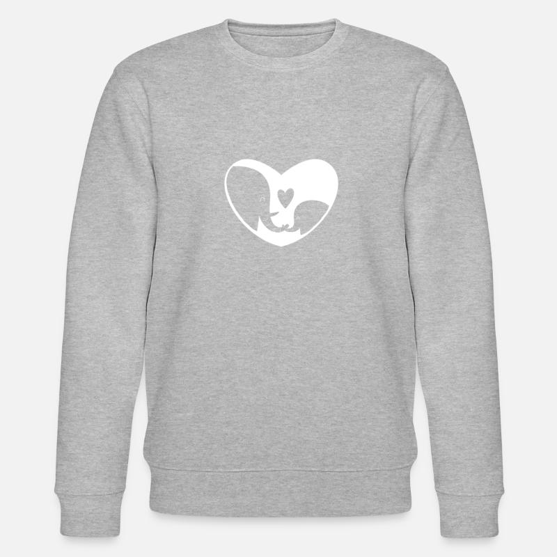 Éléphant - éléphant - Sweat bio CHANGER Stanley/Stella Unisexe - gris chiné