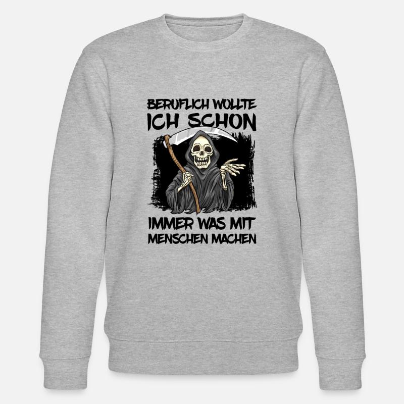 Sensenmann - Stanley/Stella Unisex Bio-Sweatshirt CHANGER  - Grau meliert