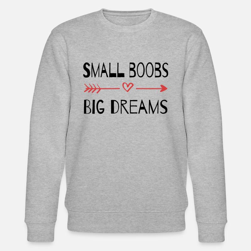 Kleine Titten große Träume - Stanley/Stella Unisex Bio-Sweatshirt CHANGER  - Grau meliert