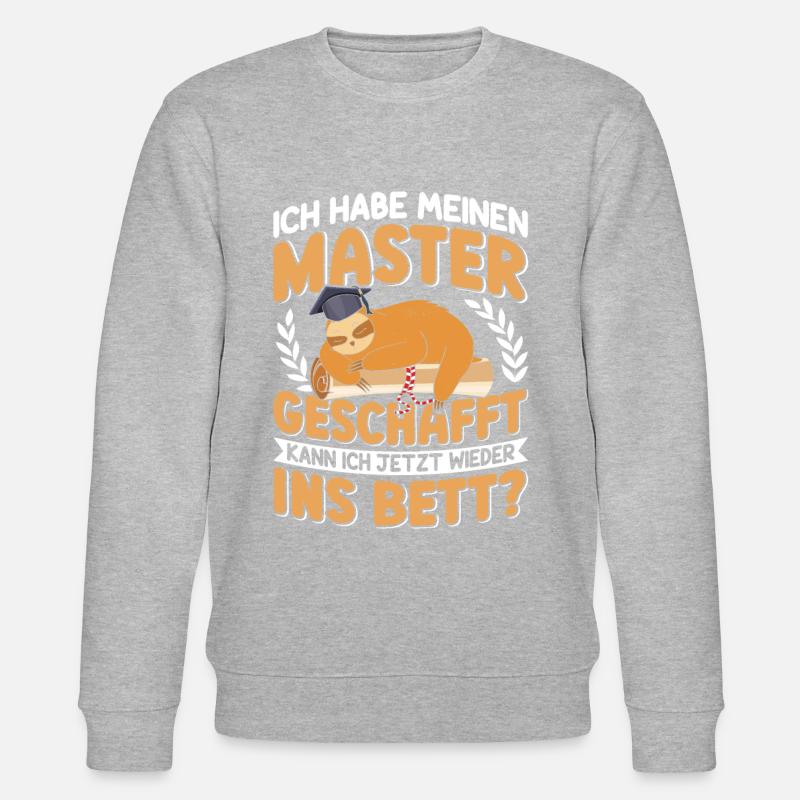 Puis-je retourner me coucher ? - Sweat bio CHANGER Stanley/Stella Unisexe - gris chiné