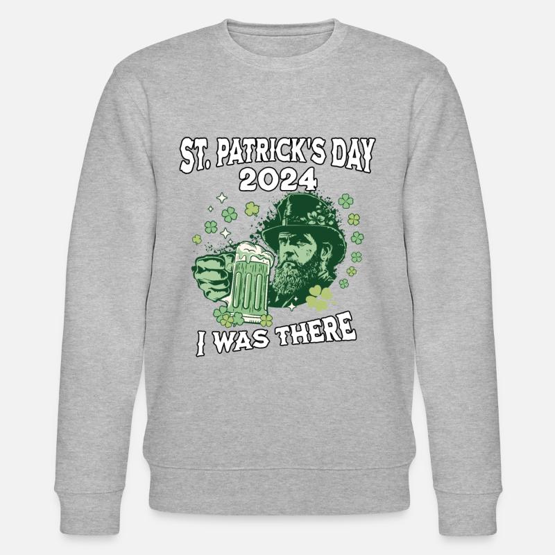 Fête de la Saint-Patrick 2024 - Sweat bio CHANGER Stanley/Stella Unisexe - gris chiné
