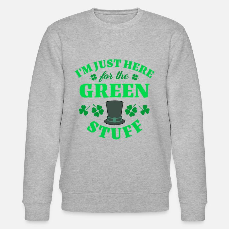 Fête de la Saint-Patrick - Sweat bio CHANGER Stanley/Stella Unisexe - gris chiné