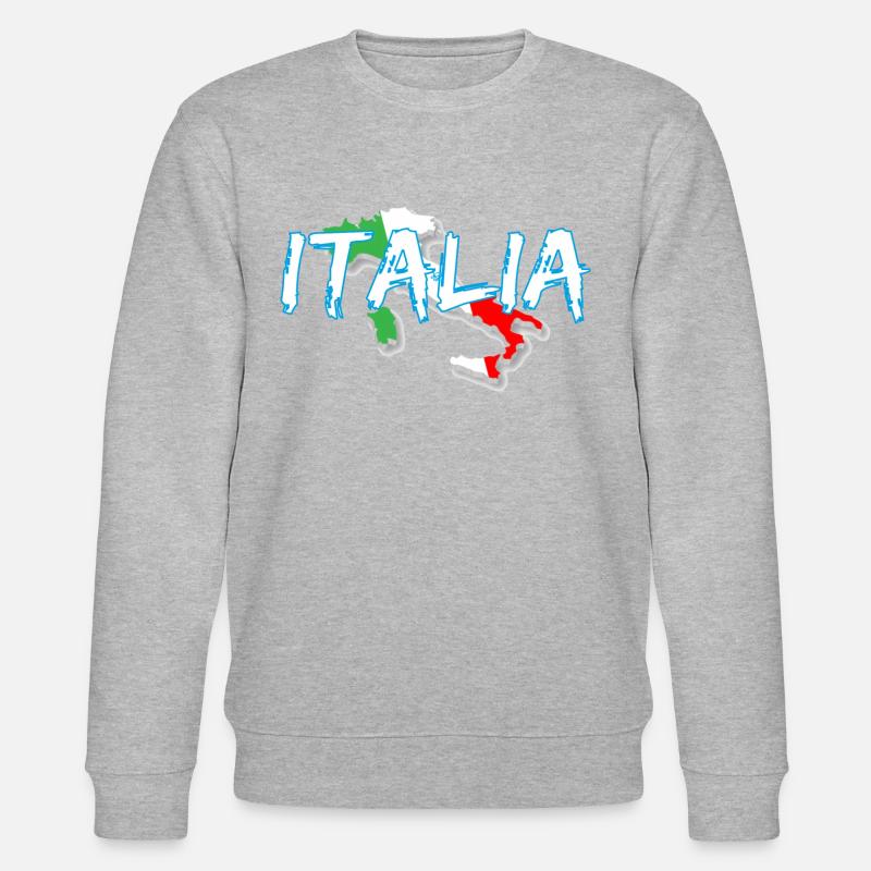 Italy Edo white boot - Stanley/Stella CHANGER Unisex Organic Sweatshirt - heather grey