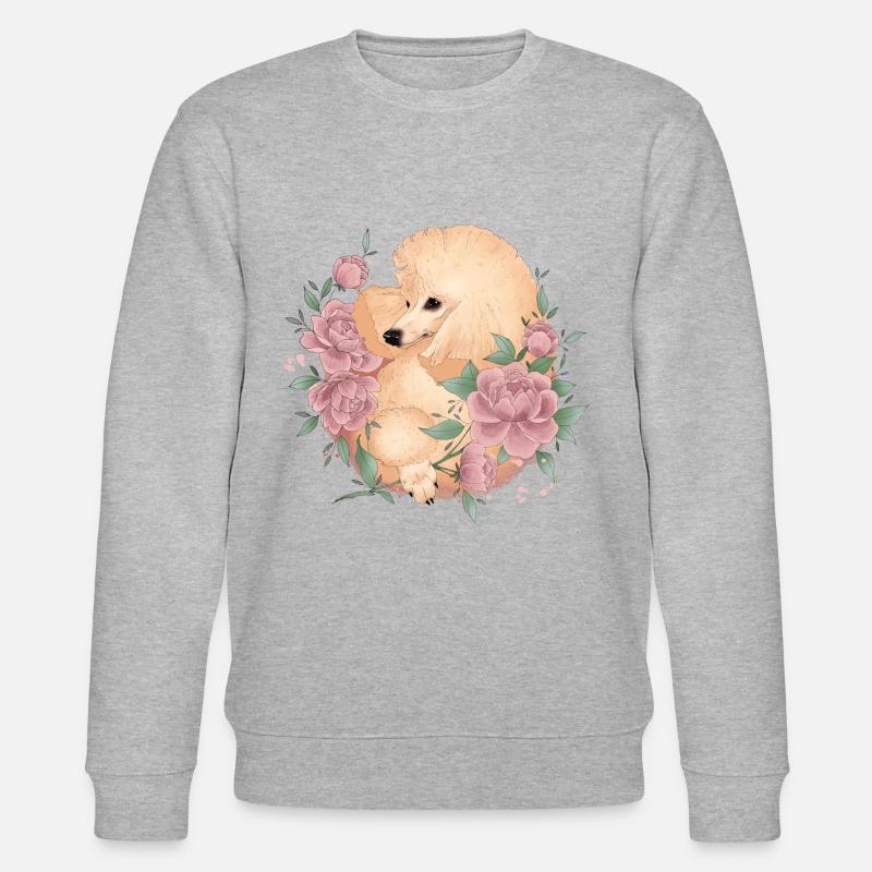 Apricot Pudel - Stanley/Stella Unisex Bio-Sweatshirt CHANGER  - Grau meliert