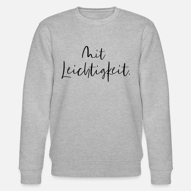 Mit Leichtigkeit - Stanley/Stella Unisex Bio-Sweatshirt CHANGER  - Grau meliert