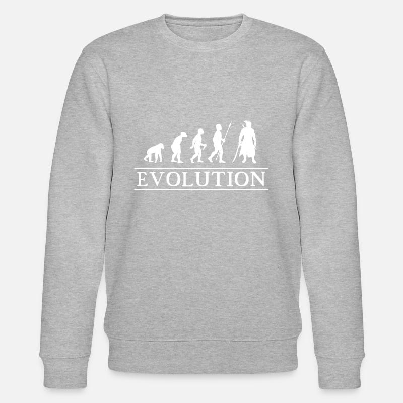 Evolution to Gaming RPG Samurai - Stanley/Stella Unisex Bio-Sweatshirt CHANGER - Grau meliert