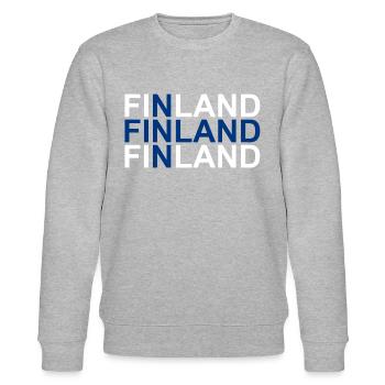 Finnland - Stanley/Stella Unisex Bio-Sweatshirt CHANGER  - Grau meliert - Vorne - Nik (191cm) & Marisol (170cm)
