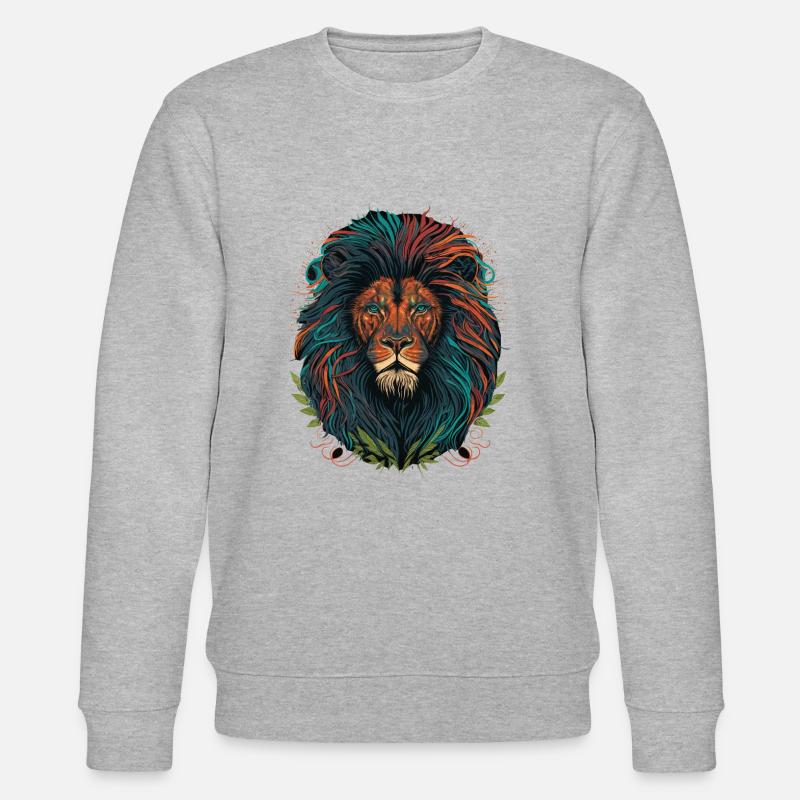 La crinière du lion - Sweat bio CHANGER Stanley/Stella Unisexe - gris chiné