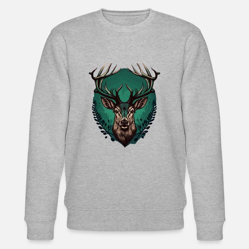 Ciervo - Sudadera ecológica unisex CHANGER de Stanley/Stella - gris jaspeado