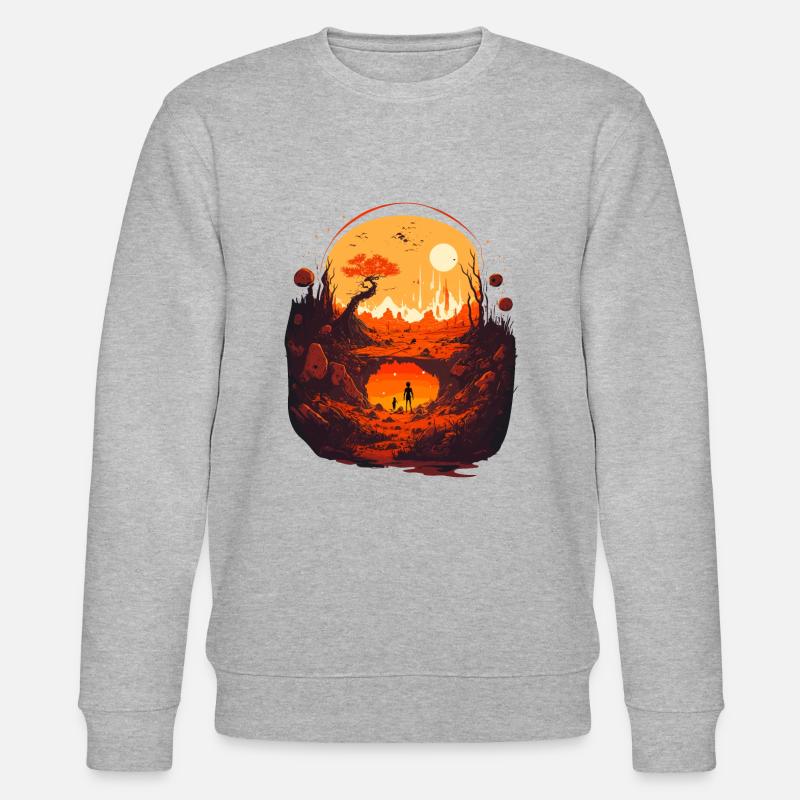 Créature extraterrestre - Sweat bio CHANGER Stanley/Stella Unisexe - gris chiné
