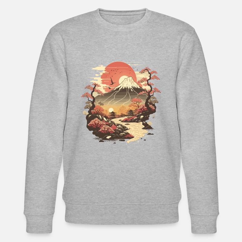 Fernöstliche Kunst - Stanley/Stella Unisex Bio-Sweatshirt CHANGER  - Grau meliert