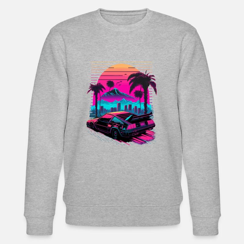Videospiel der 80er Jahre - Stanley/Stella Unisex Bio-Sweatshirt CHANGER  - Grau meliert