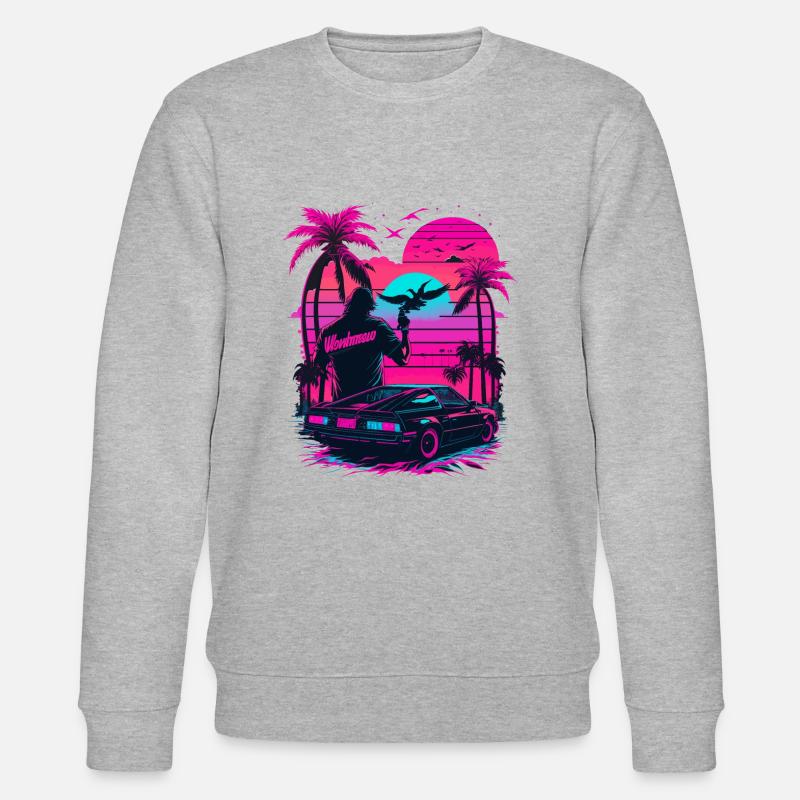 Retro - Stanley/Stella Unisex Bio-Sweatshirt CHANGER  - Grau meliert