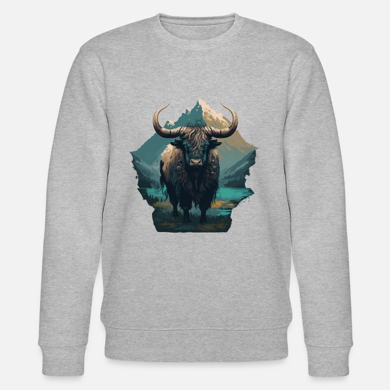 Alter Yak - Stanley/Stella Unisex Bio-Sweatshirt CHANGER  - Grau meliert