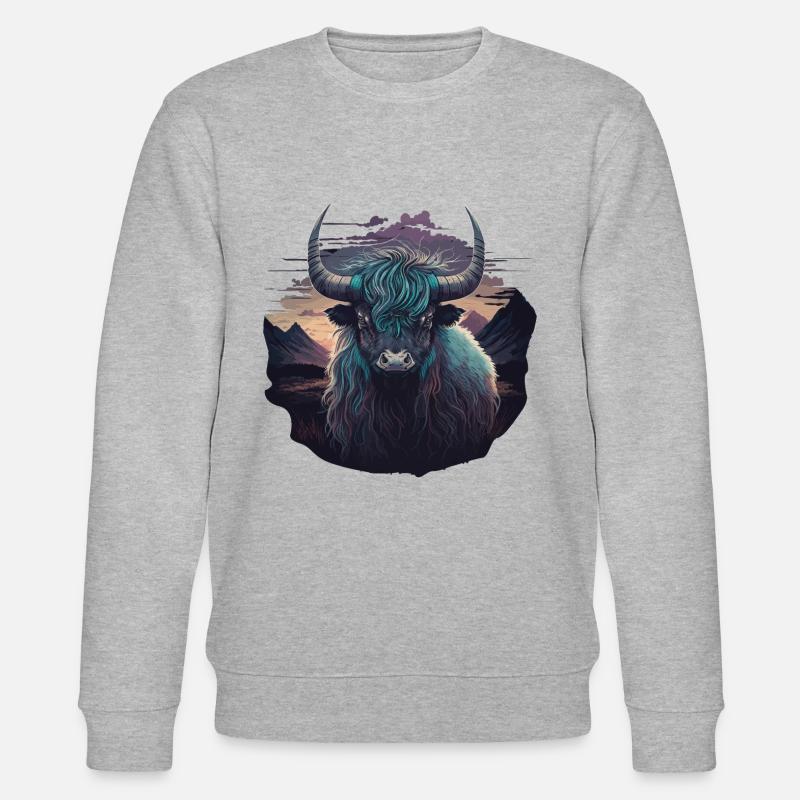 Tibet Yak - Stanley/Stella Unisex Bio-Sweatshirt CHANGER  - Grau meliert