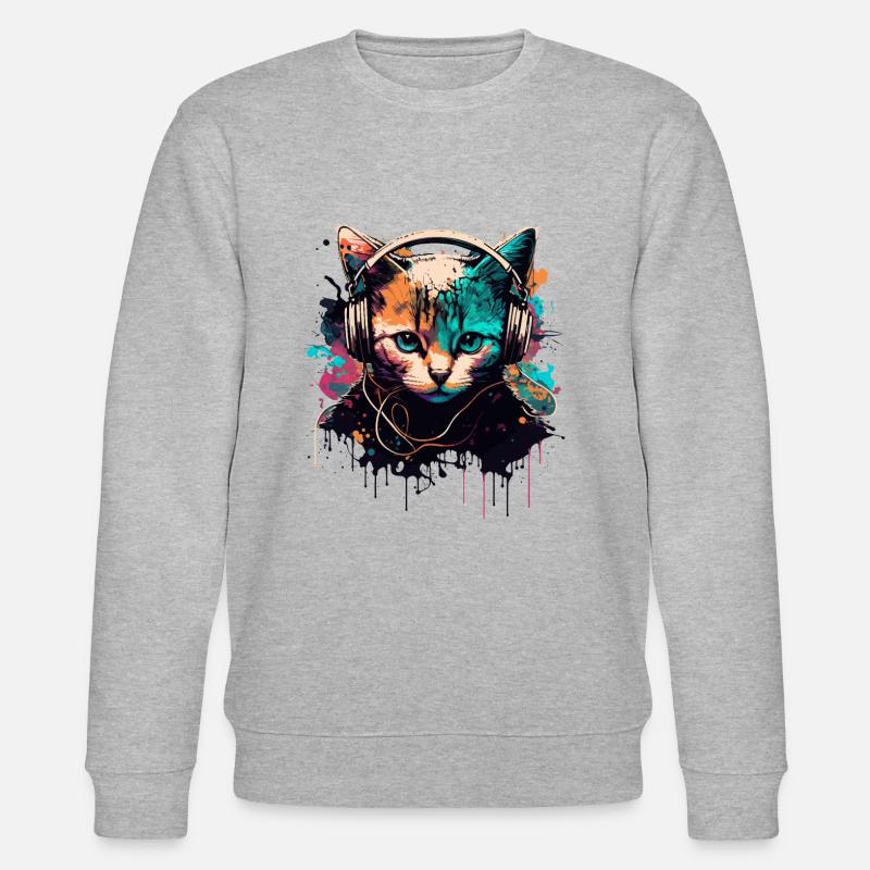 Conception de chat de joueur - Sweat bio CHANGER Stanley/Stella Unisexe - gris chiné