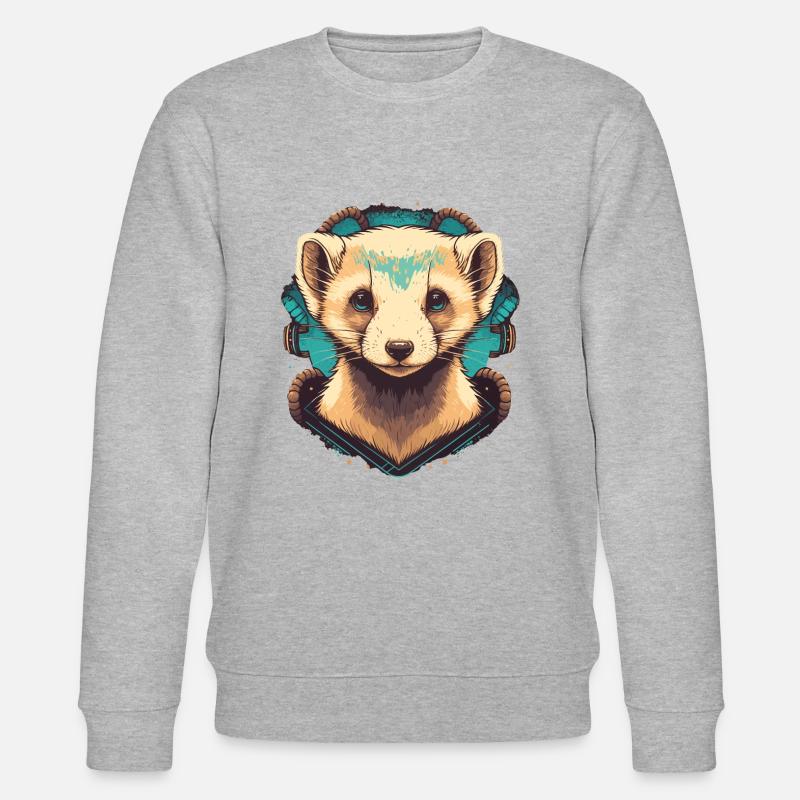 Frettchenbesitzer - Stanley/Stella Unisex Bio-Sweatshirt CHANGER  - Grau meliert
