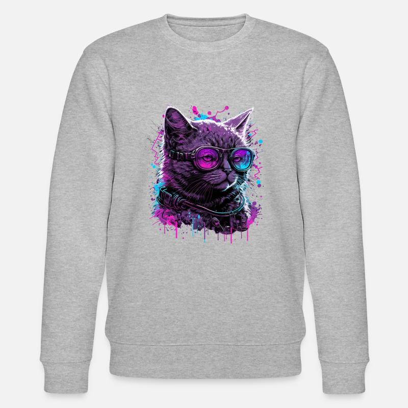 Vaporcat - Sweat bio CHANGER Stanley/Stella Unisexe - gris chiné