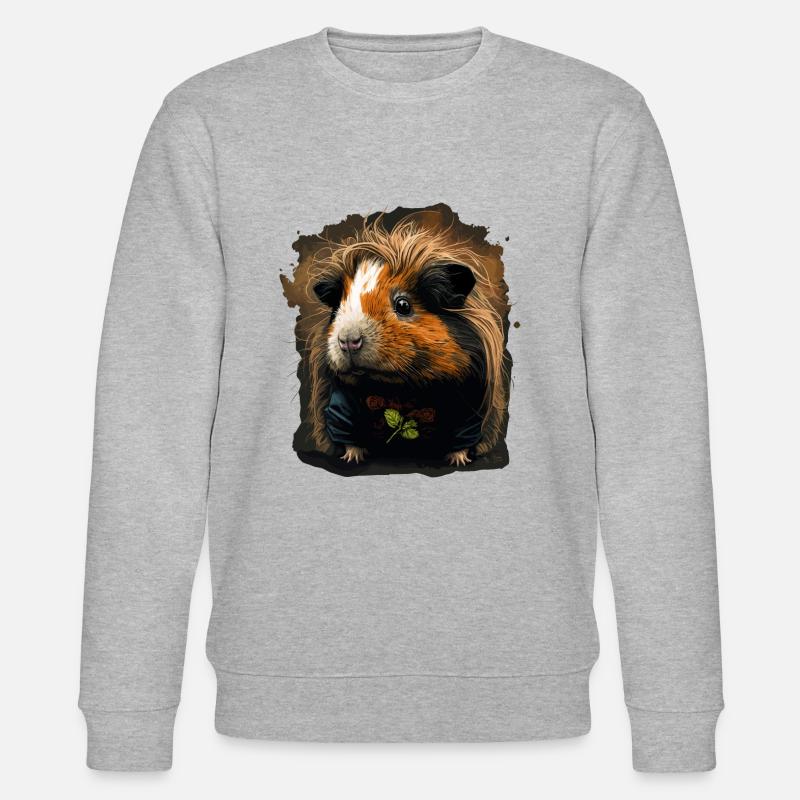 Cochon d’Inde doux - Sweat bio CHANGER Stanley/Stella Unisexe - gris chiné