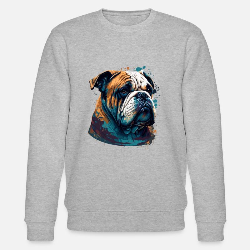 Bouledogue malheureux - Sweat bio CHANGER Stanley/Stella Unisexe - gris chiné